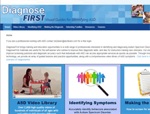 Tablet Screenshot of diagnosefirst.com